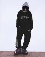 Load image into Gallery viewer, DIARY 1999 BLACK HEAVYWEIGHT BAGGY FLEECE SWEATPANT
