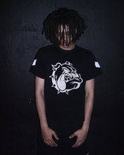 Load image into Gallery viewer, DIARY BLACK BULLDOG CONSTRUCTED T-SHIRT
