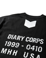Load image into Gallery viewer, DIARY BLACK BULLDOG CONSTRUCTED T-SHIRT
