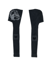 Load image into Gallery viewer, DIARY BLACK BULLDOG HOODED SCARF
