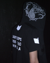 Load image into Gallery viewer, DIARY BLACK BULLDOG HOODED SCARF
