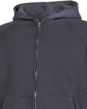 Load image into Gallery viewer, DIARY BLACK GARMENT DYE THERMAL LINED TACTICAL ZIP HOODIE
