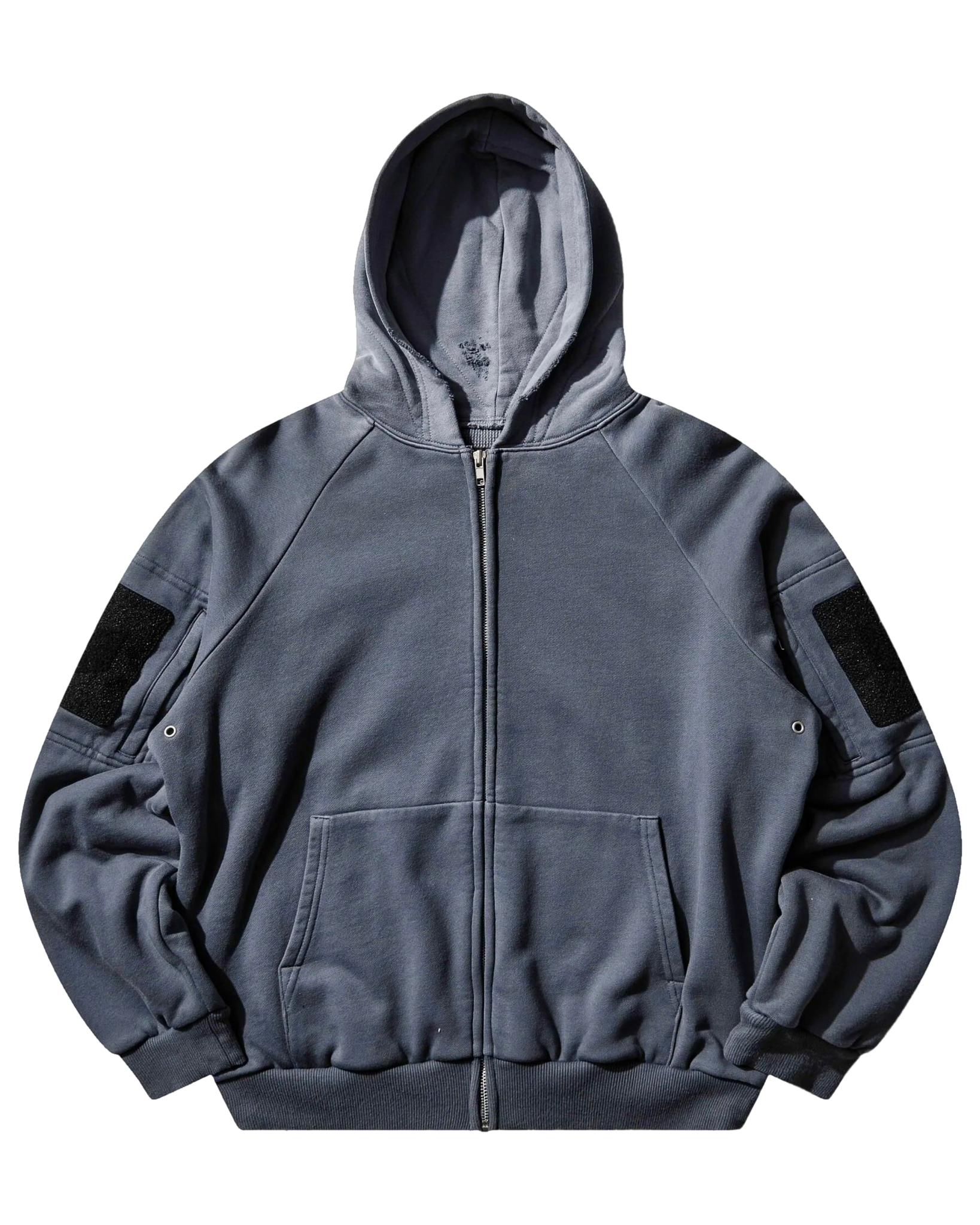 DIARY BLUE GARMENT DYE THERMAL LINED TACTICAL ZIP HOODIE – DIARY 1999
