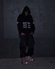 Load image into Gallery viewer, DIARY CORPS BLACK CONSTRUCTED HEAVYWEIGHT FLEECE PULLOVER HOODIE
