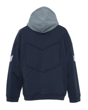 Load image into Gallery viewer, DIARY CORPS BLUE CONSTRUCTED HEAVYWEIGHT FLEECE PULLOVER HOODIE
