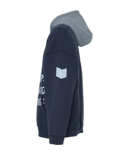 Load image into Gallery viewer, DIARY CORPS BLUE CONSTRUCTED HEAVYWEIGHT FLEECE PULLOVER HOODIE
