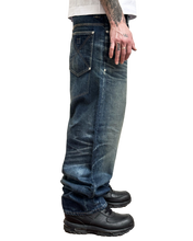 Load image into Gallery viewer, DIARY 'DOWNTOWN' WASHED BLUE JAPANESE DENIM
