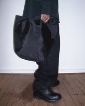 Load image into Gallery viewer, DIARY 'UPTOWN' RAW BLACK JAPANESE DENIM DOUBLE KNEE

