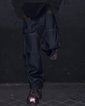 Load image into Gallery viewer, DIARY 'UPTOWN' RAW BLUE JAPANESE DENIM DOUBLE KNEE
