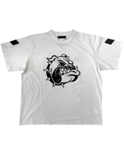 Load image into Gallery viewer, DIARY WHITE BULLDOG CONSTRUCTED T-SHIRT
